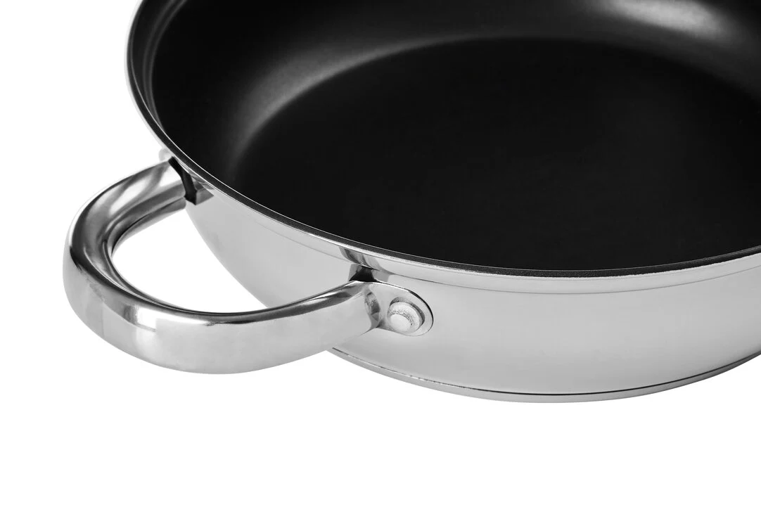 Crosse 24cm Stainless Steel Non Stick Frypan With Glass Lid - Image 8