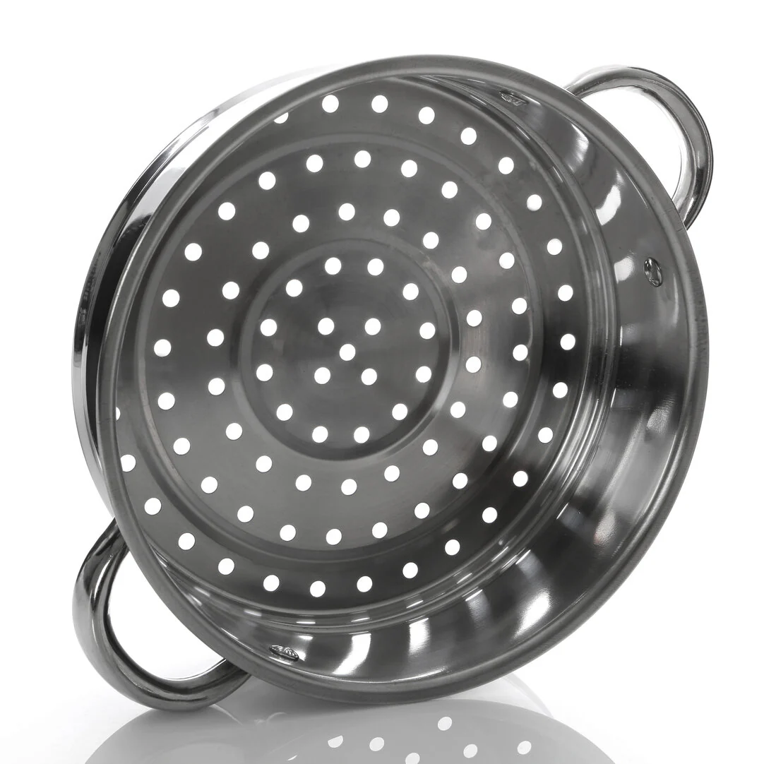 Crosse 3 Tier Stainless Steel Steamer with Glass Lid - Image 2