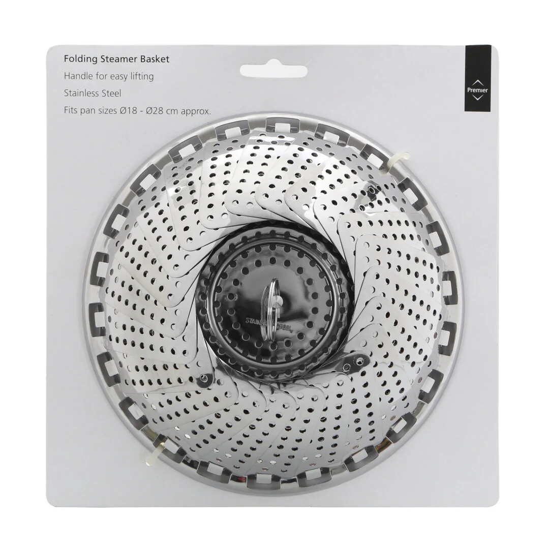 Crosse Large Folding Stainless Steel Steamer - Image 2
