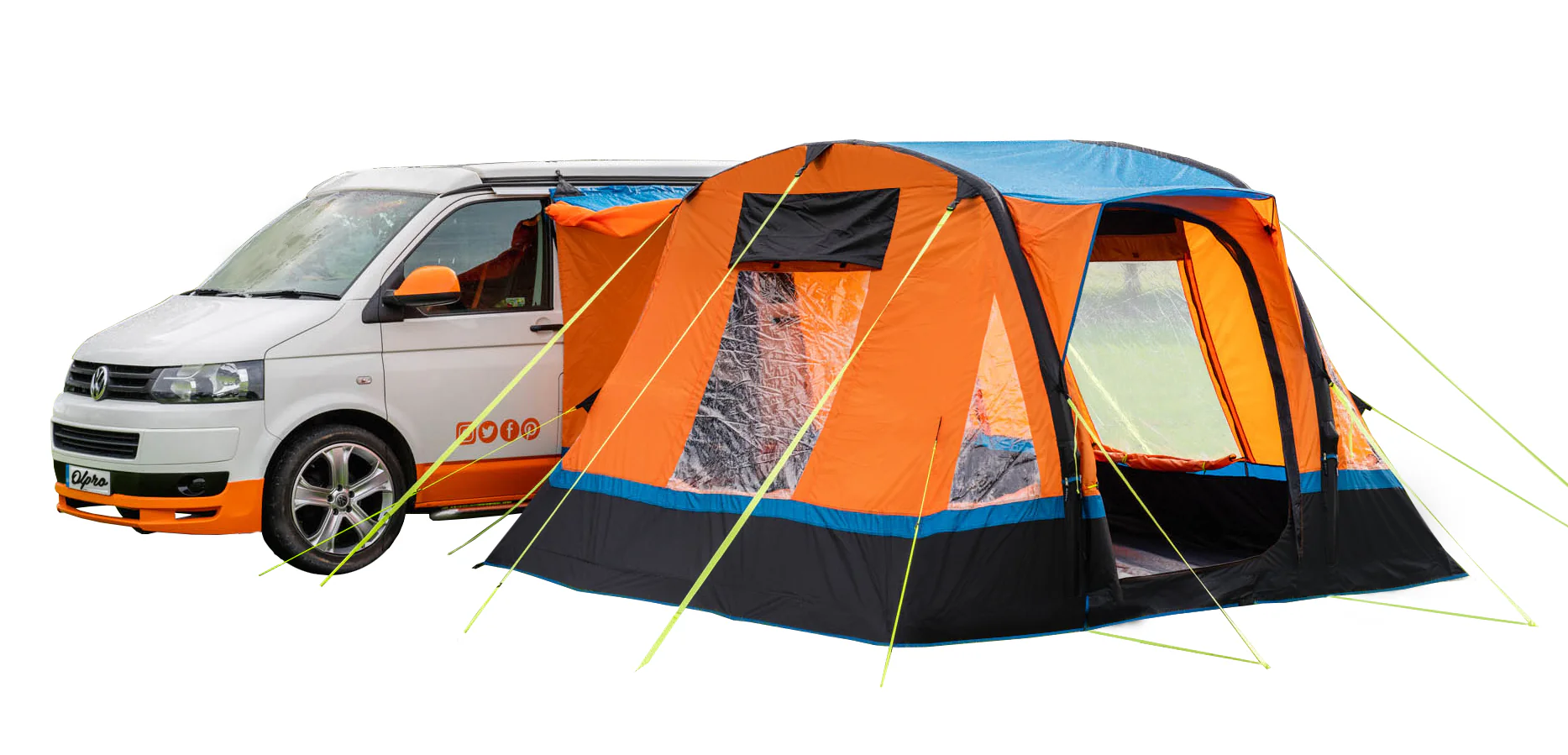 Cubo Breeze® V2 Campervan Awning Orange