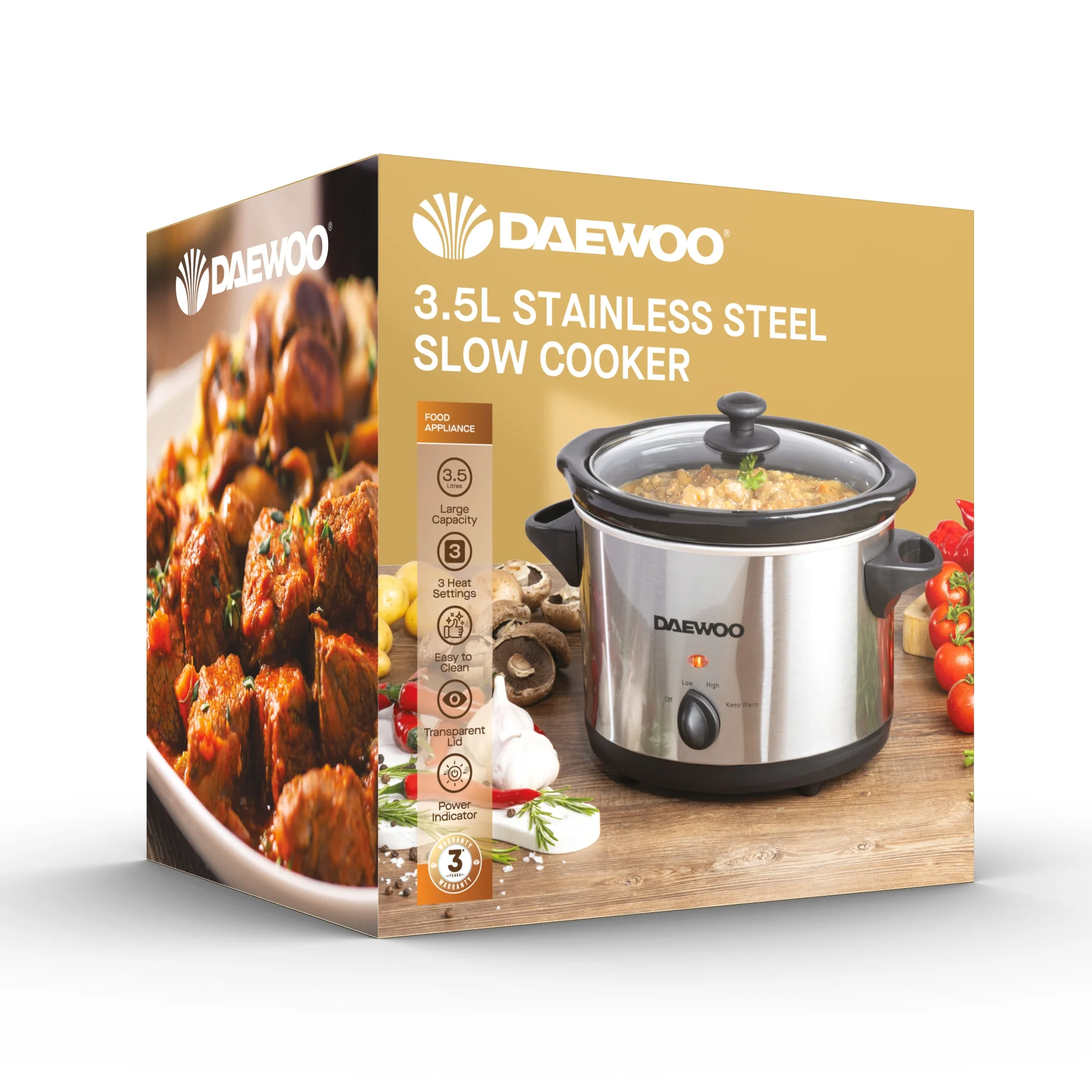 Daewoo 6.6L Slow Cooker - Image 3