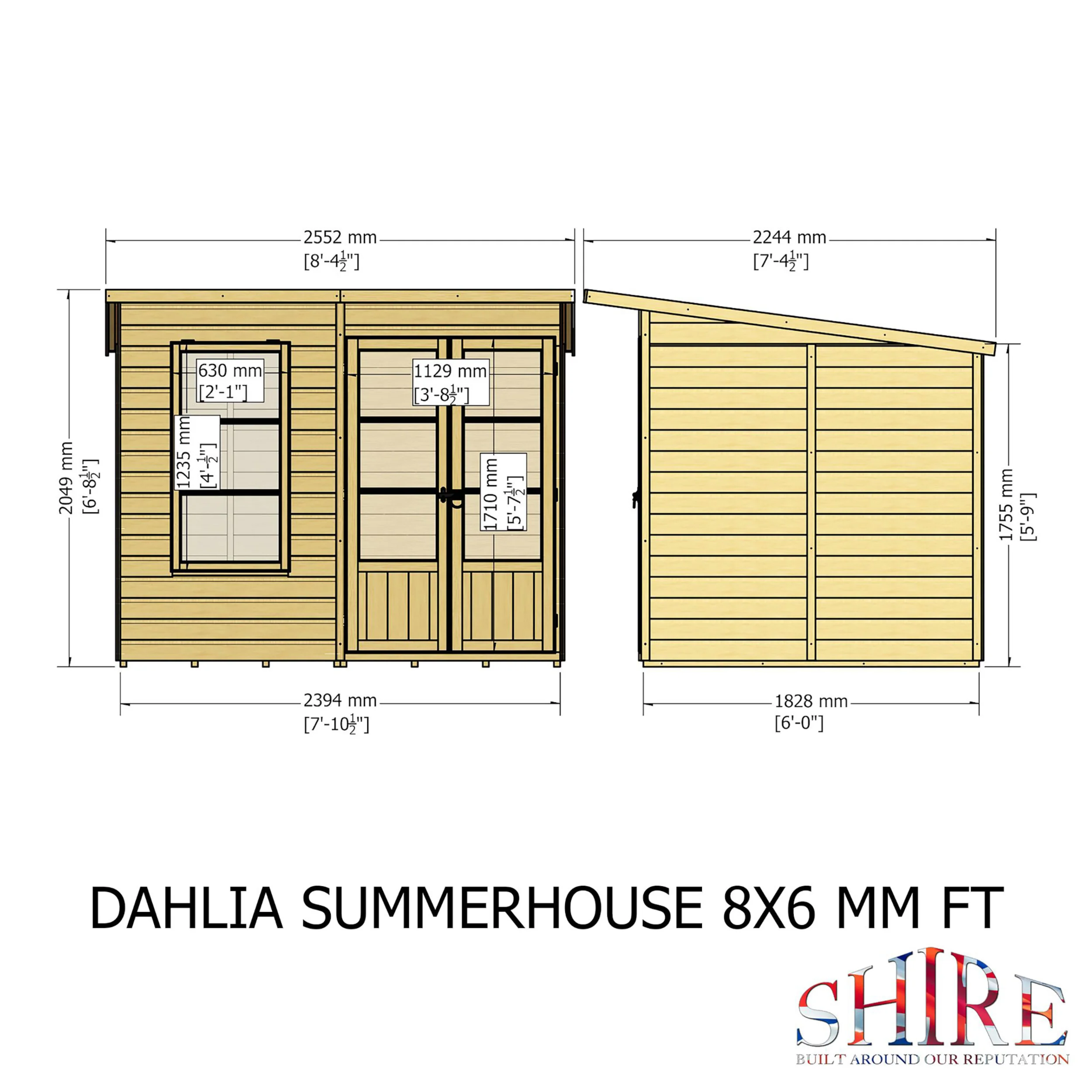 Dahlia Pent Summerhouse - Image 10