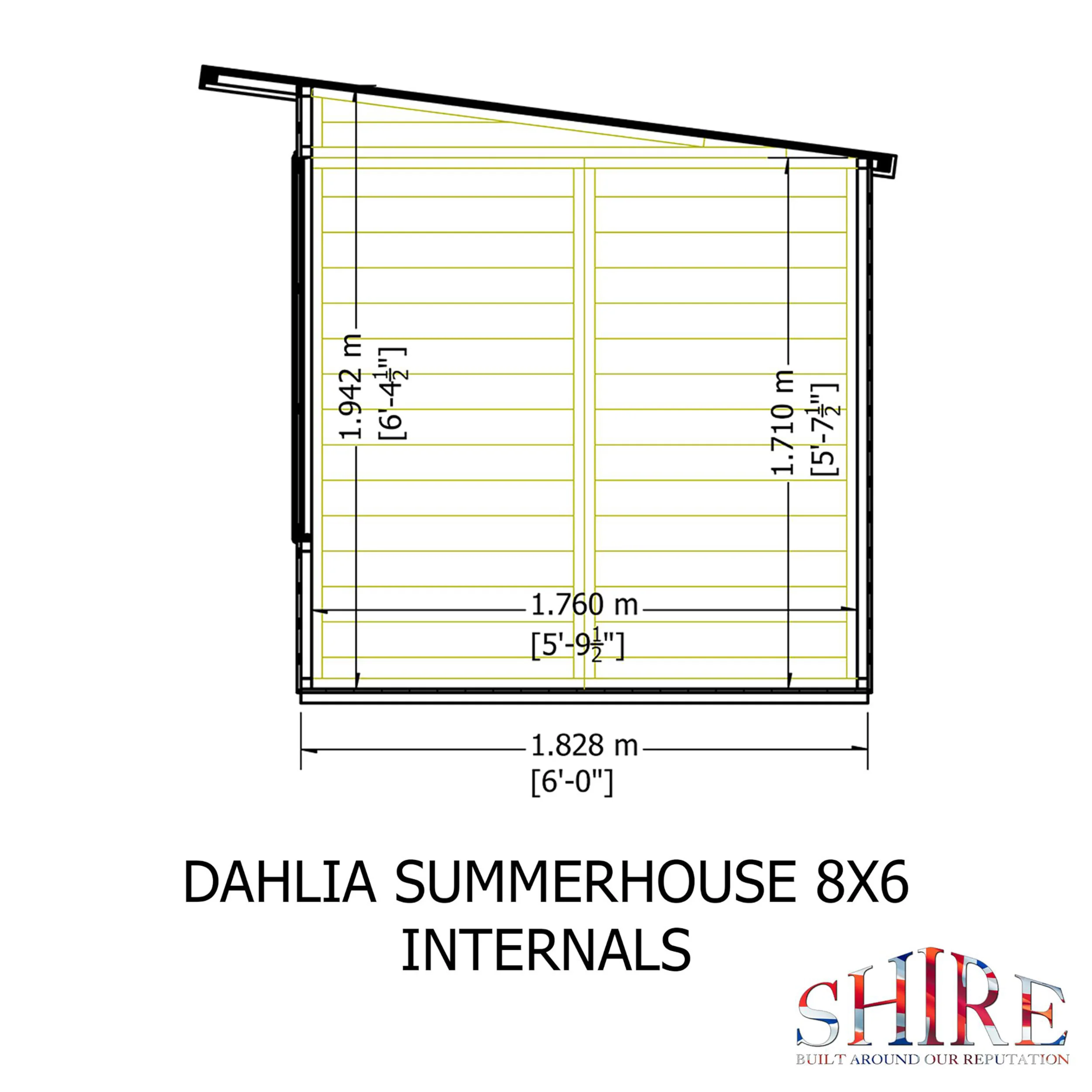 Dahlia Pent Summerhouse - Image 11