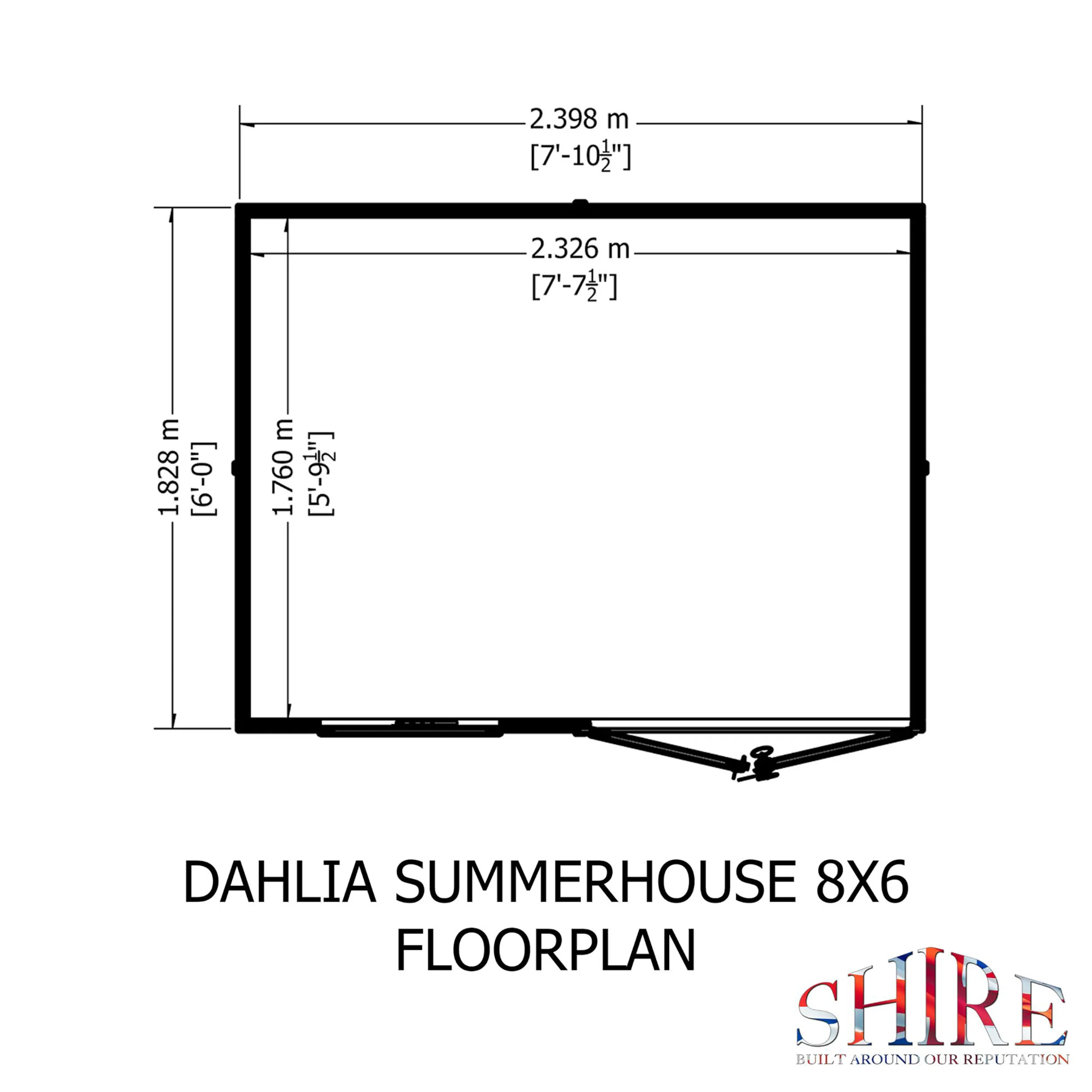Dahlia Pent Summerhouse - Image 12