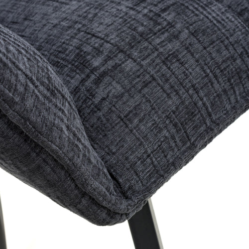 Dakar Textured Effect Charcoal Swivel Chair - Image 8