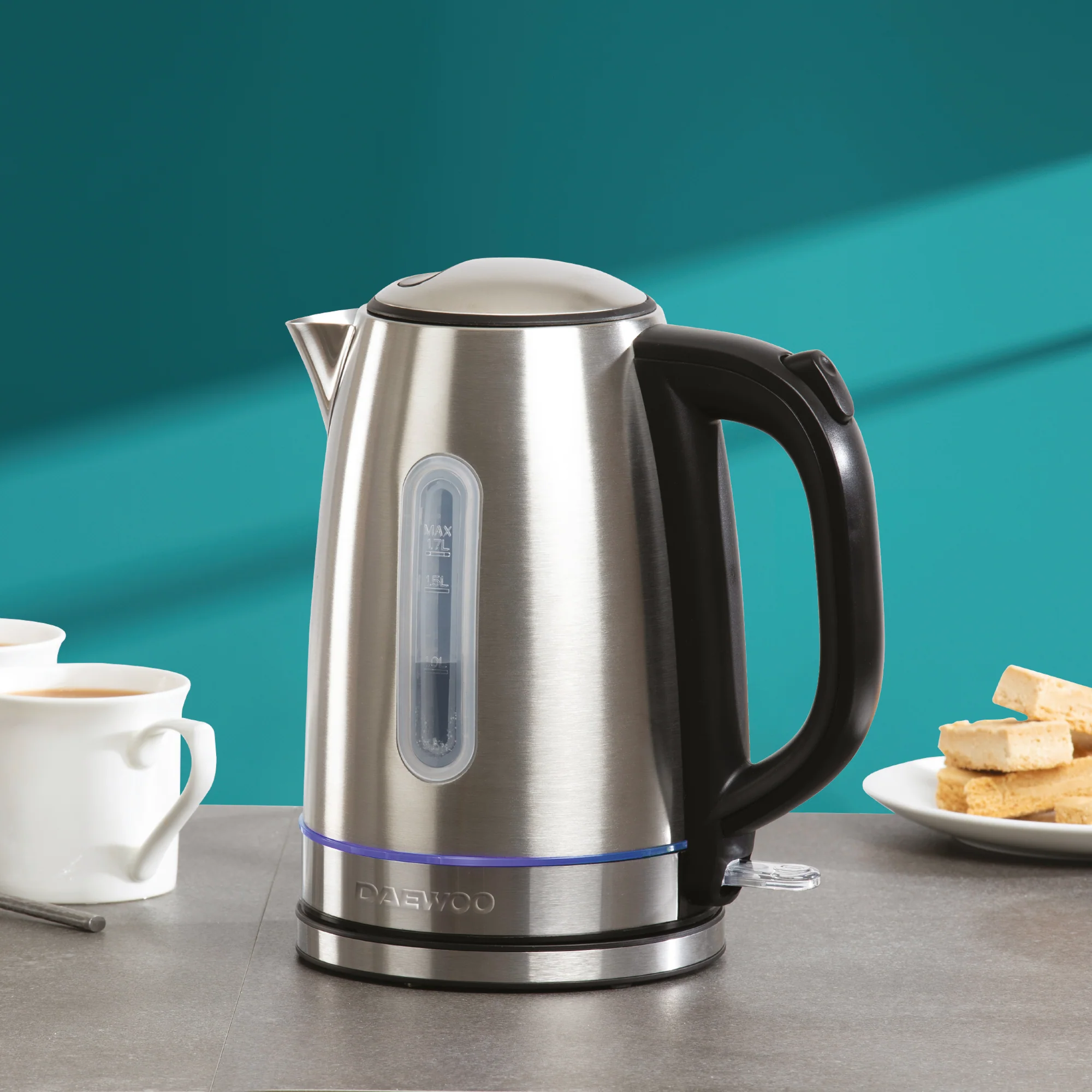 Deawoo Edinbrugh Rapide Boil 3kw 1.7L Stainless Steel Jug Kettle - Image 4