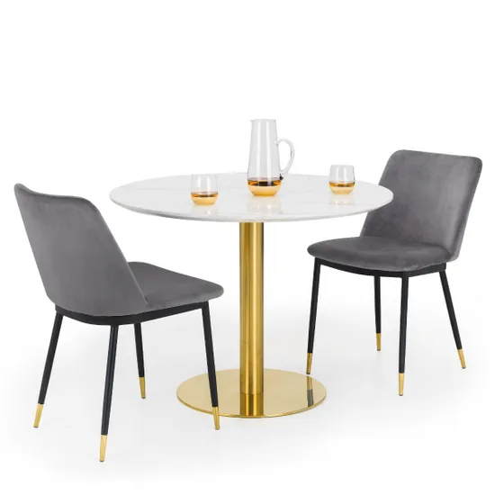 Delaunay Dining Chair - Pink/Grey/Blue/Mustard - Image 11