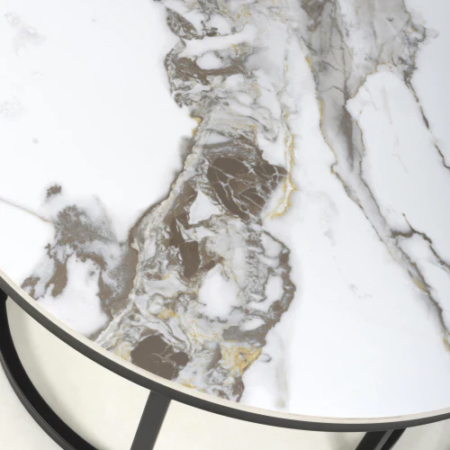 Delta White/Gold Nest of Tables - Image 4