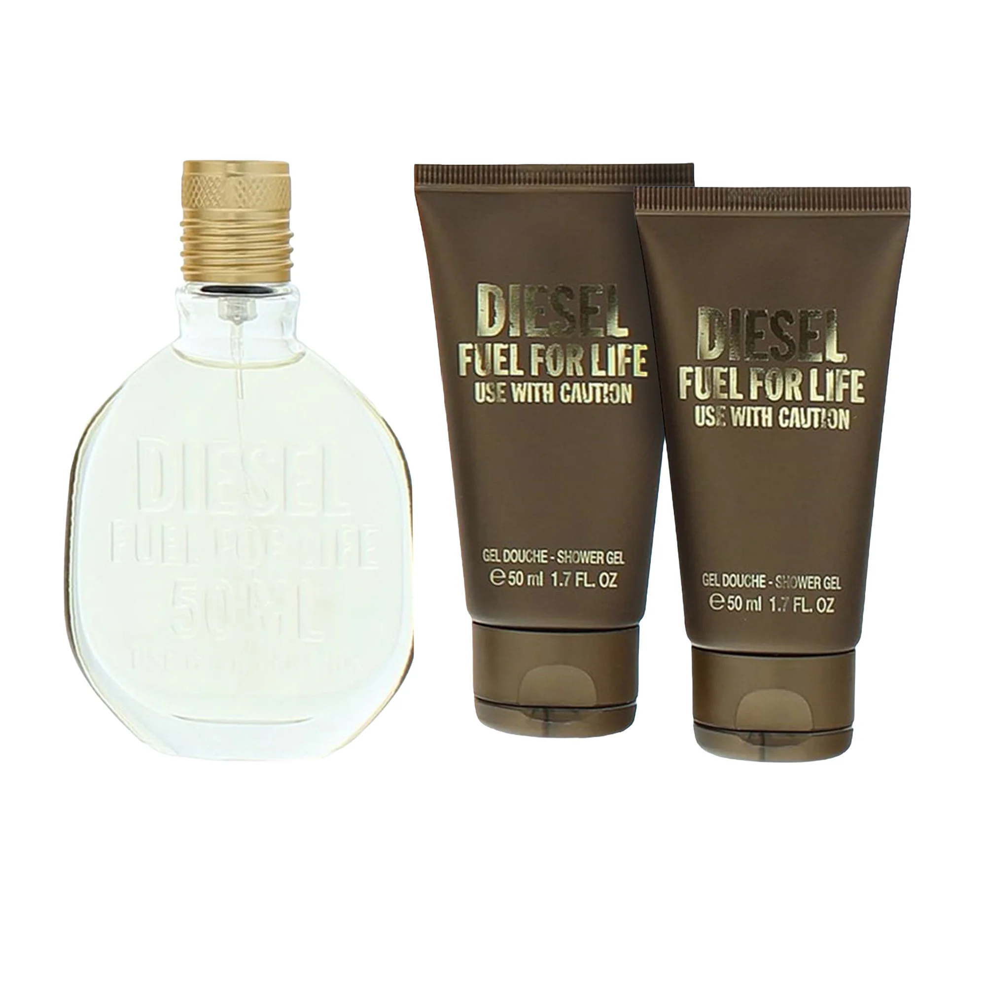 Diesel Fuel For Life Eau De Toilette 3 Piece Gift Set: Eau De Toilette 50ml, X2 Shower Gel 50ml - Image 3