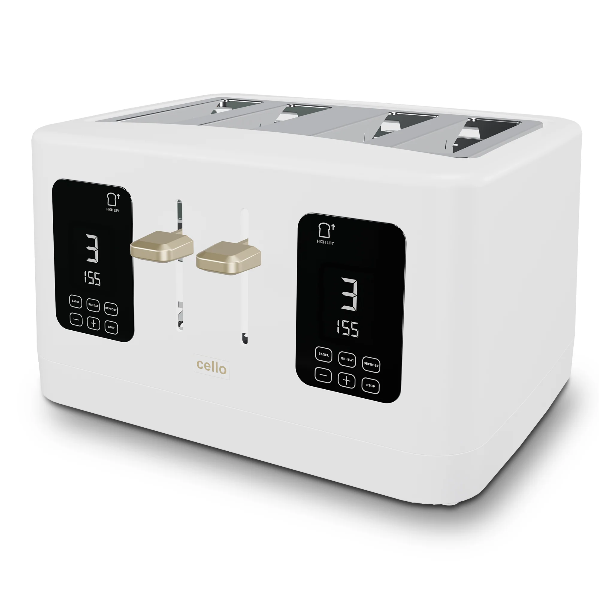 Cello Digital 4 Slice Toaster With Bagel Function - Image 8