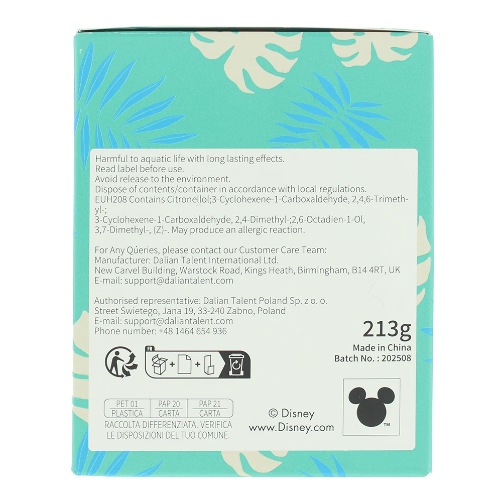 Disney Stitch Pal Leaf And Malay Apple Candle 195g - Image 2