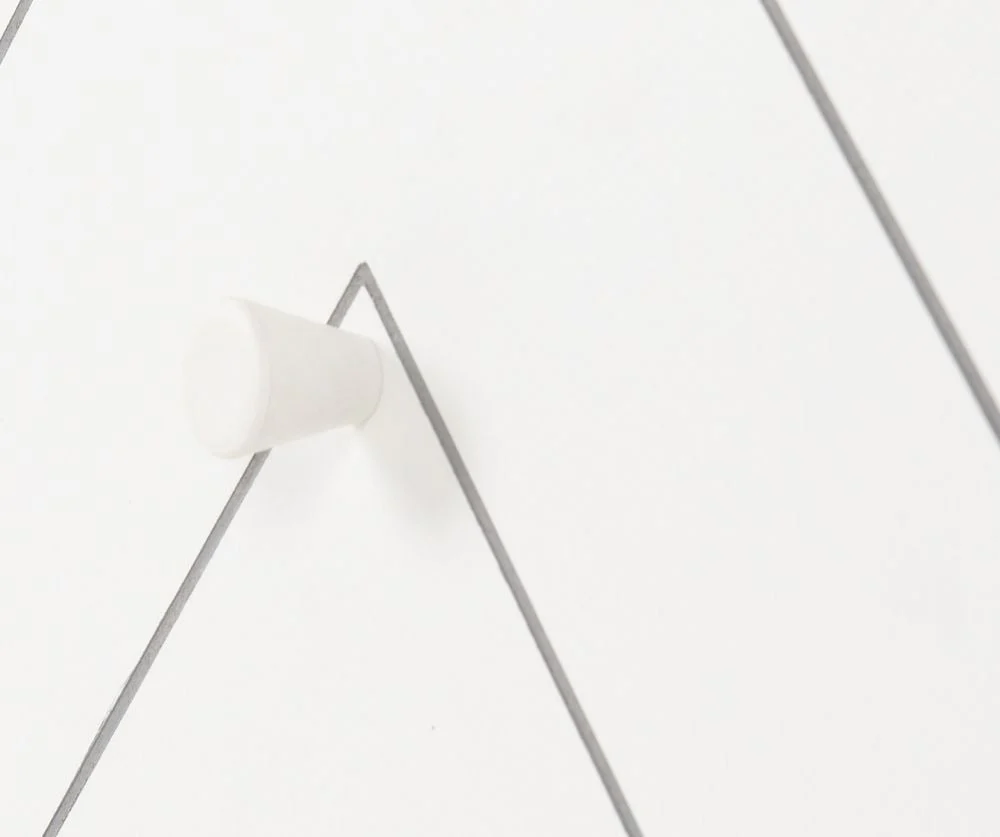 DIXIE 2 DRAWER BEDSIDE - DUSTY GREY/WHITE - Image 4