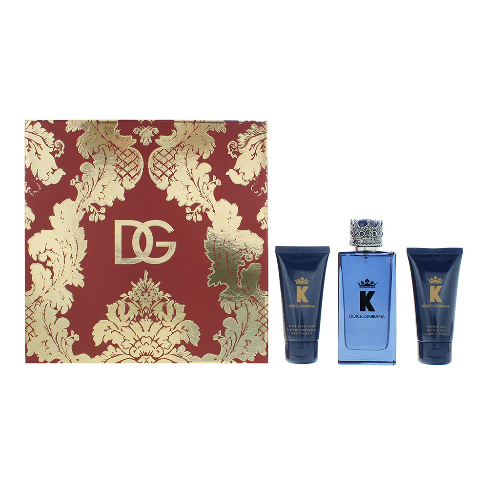 Dolce & Gabbana K 3 Piece Gift Set: Eau de Parfum 100ml - Aftershave Balm 50ml - - Image 2