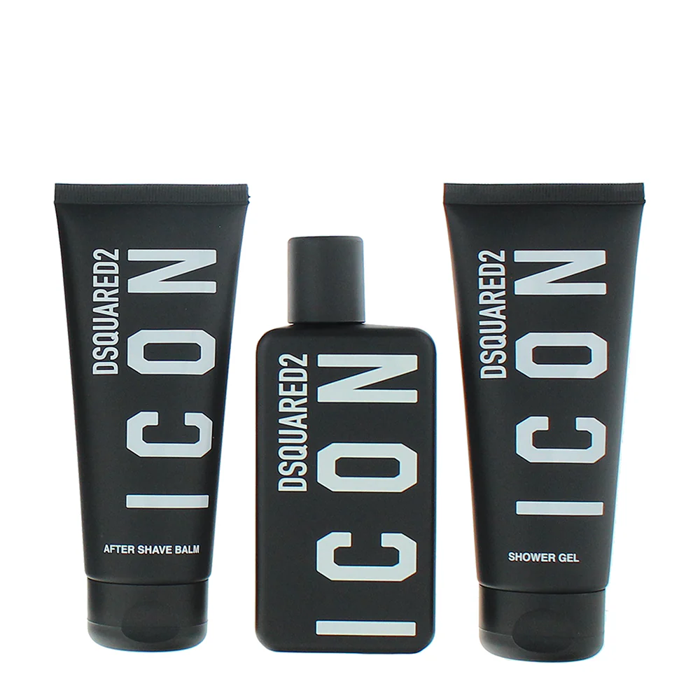 Dsquared2 Icon Pour Homme 3 Piece Gift Set: Eau De Parfum 100ml - Body Lotion 10 - Image 2