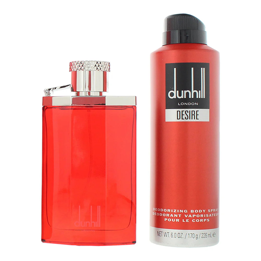 Dunhill Desire Red 2 Piece Gift Set: Eau de Toilette 100ml - Body Spray 226ml - Image 2