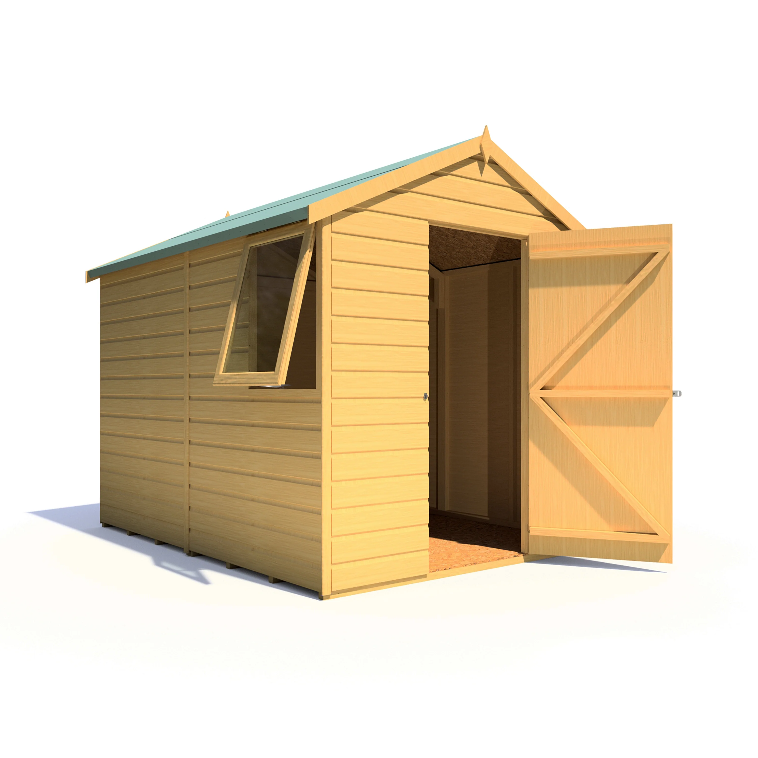 Durham 6 X 8 Shiplap Apex Shed - Image 4