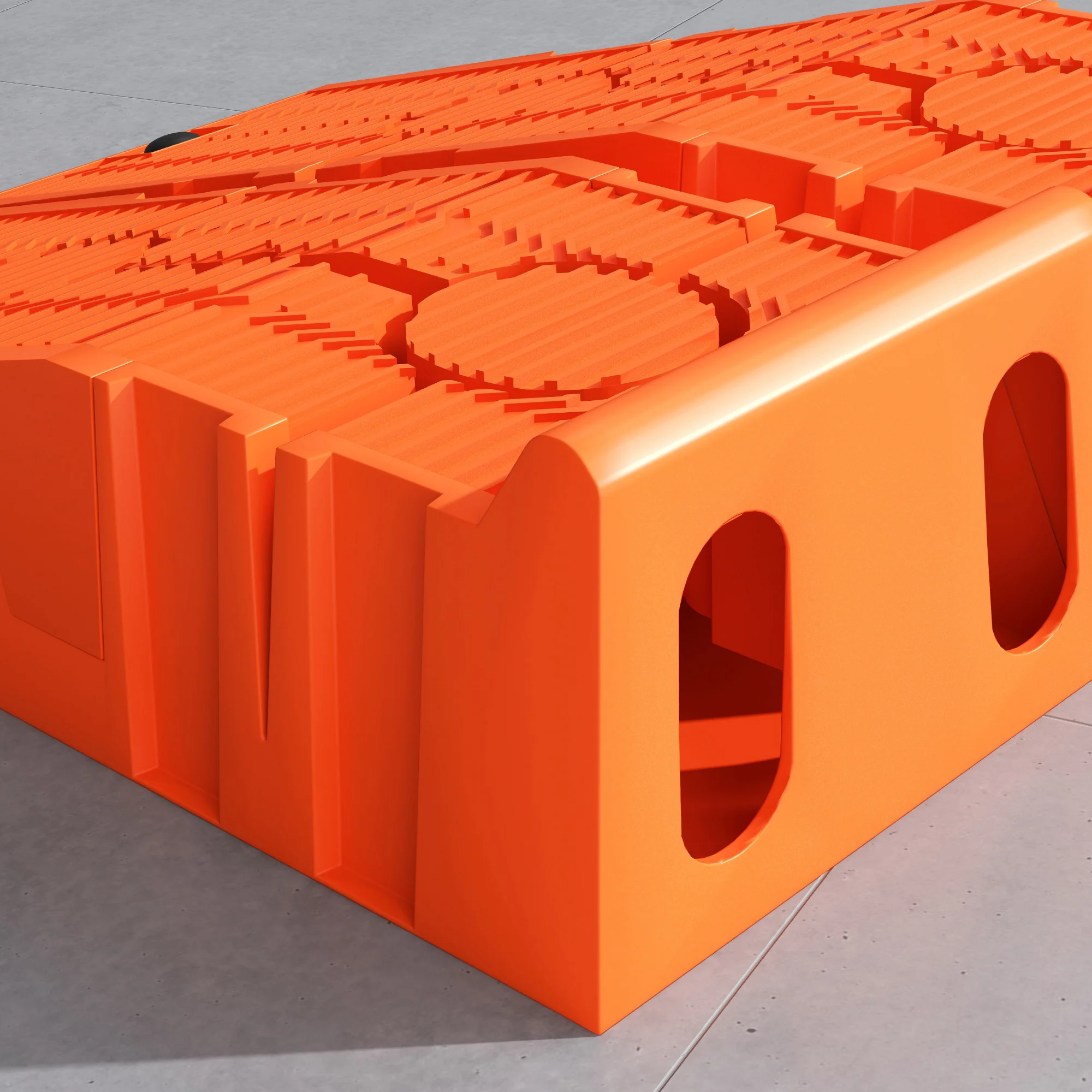 DURHAND 2.5 Ton Plastic Car Lifting Ramps Automotive Vehicle Garage, Orange - Image 7