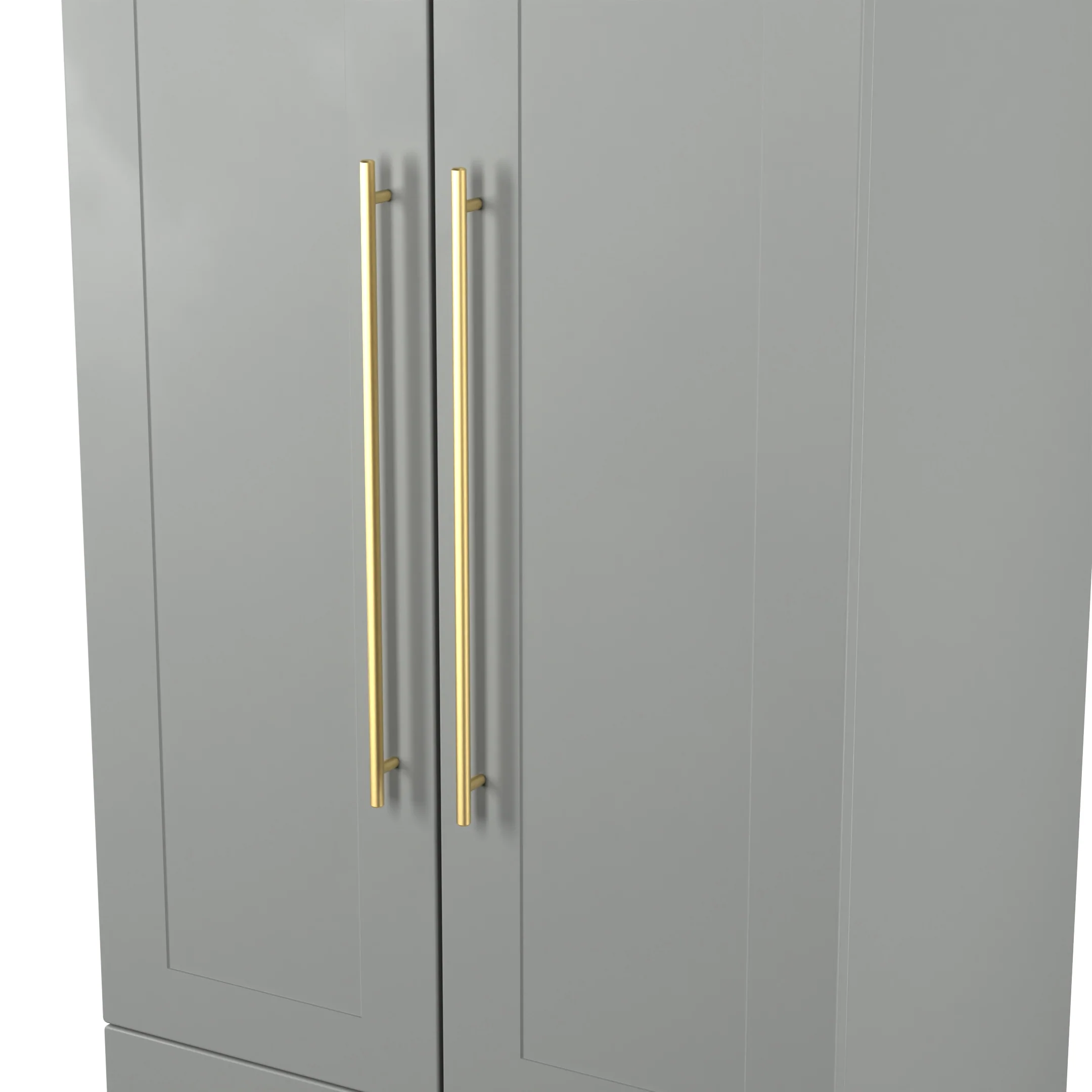 Ealing Ready Assembled 2 Door 2 Drawer Wardrobe in Dusk Grey - Image 4