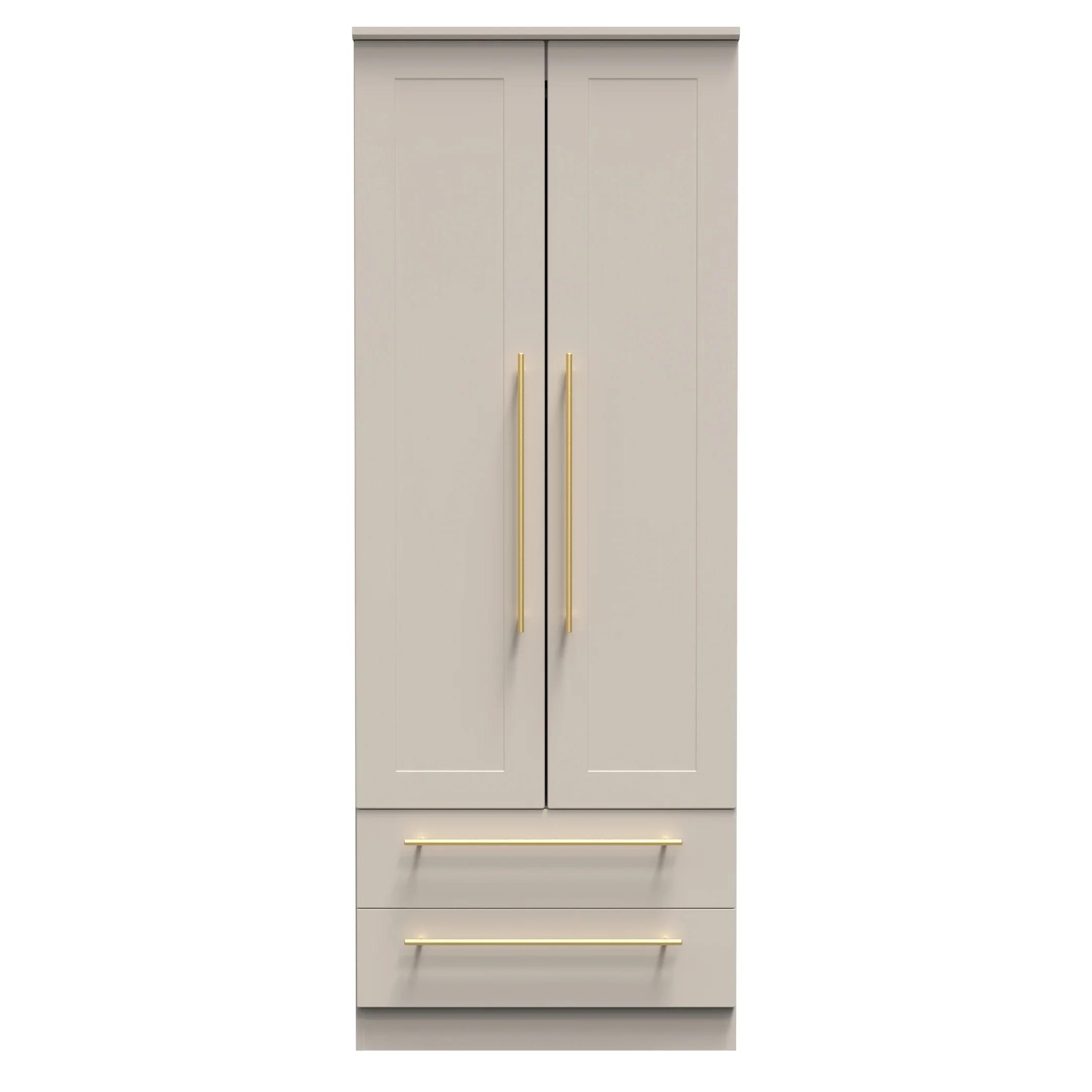 Ealing Ready Assembled 2 Door 2 Drawer Wardrobe in Kashmir Matt