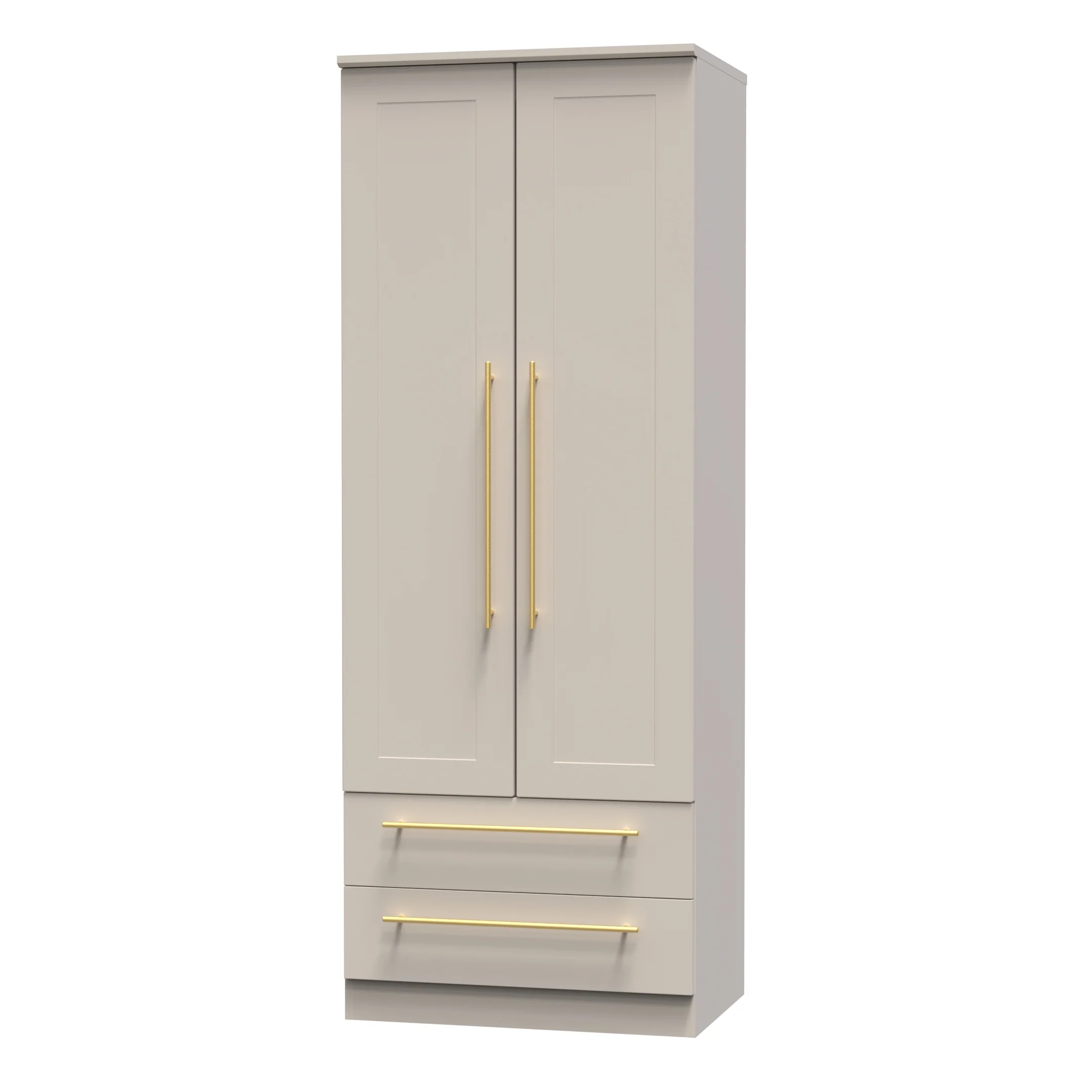 Ealing Ready Assembled 2 Door 2 Drawer Wardrobe in Kashmir Matt - Image 3