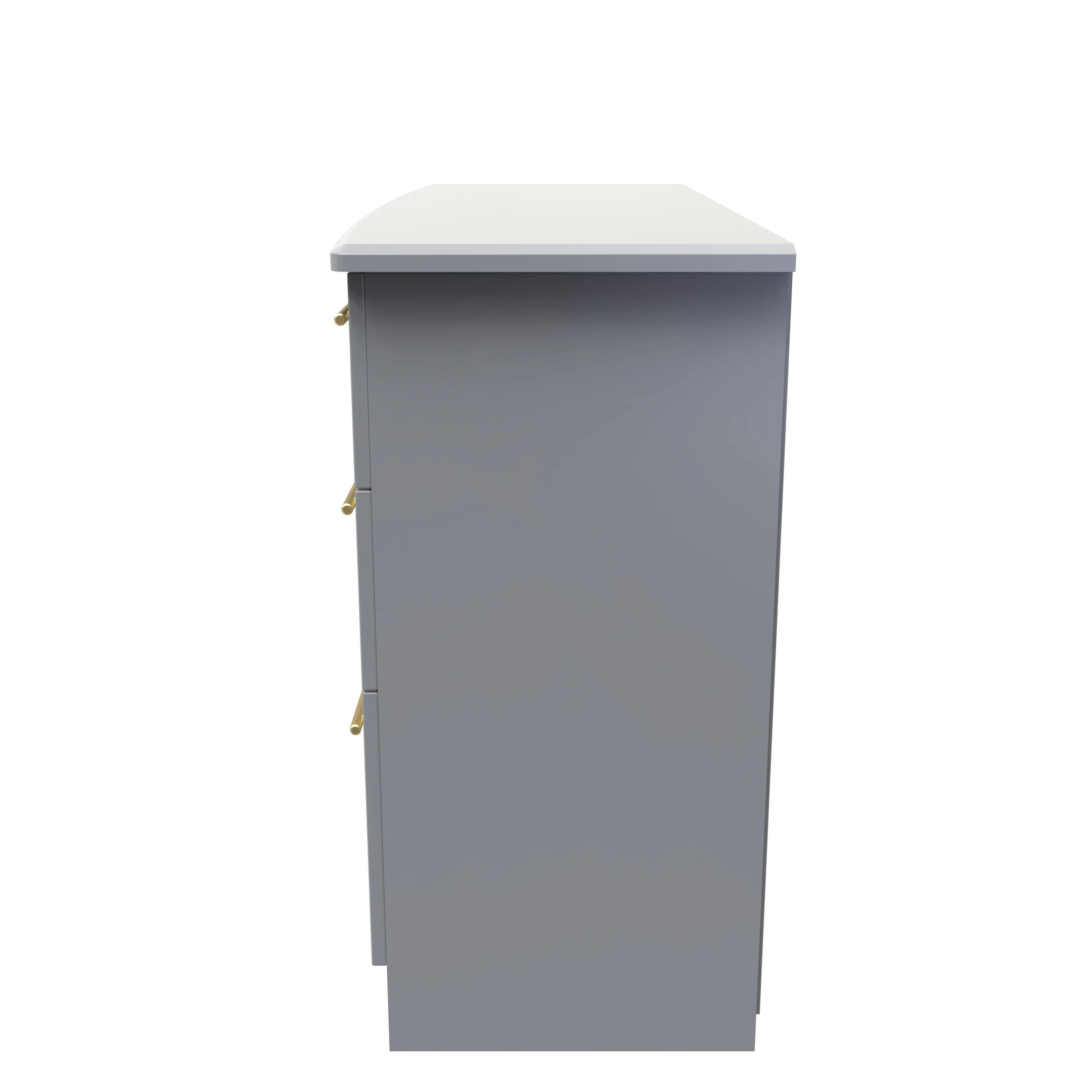 Ealing Ready Assembled 6 Drawer Wide Chest in Dusk Grey - Image 4