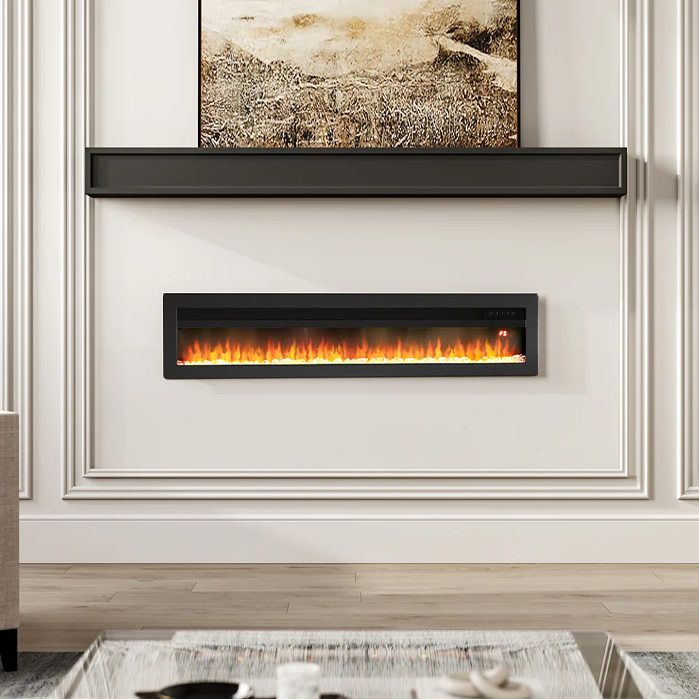 Electric Fireplace With Adjustable Flames, Wall Mounted Or Freestanding - Image 10