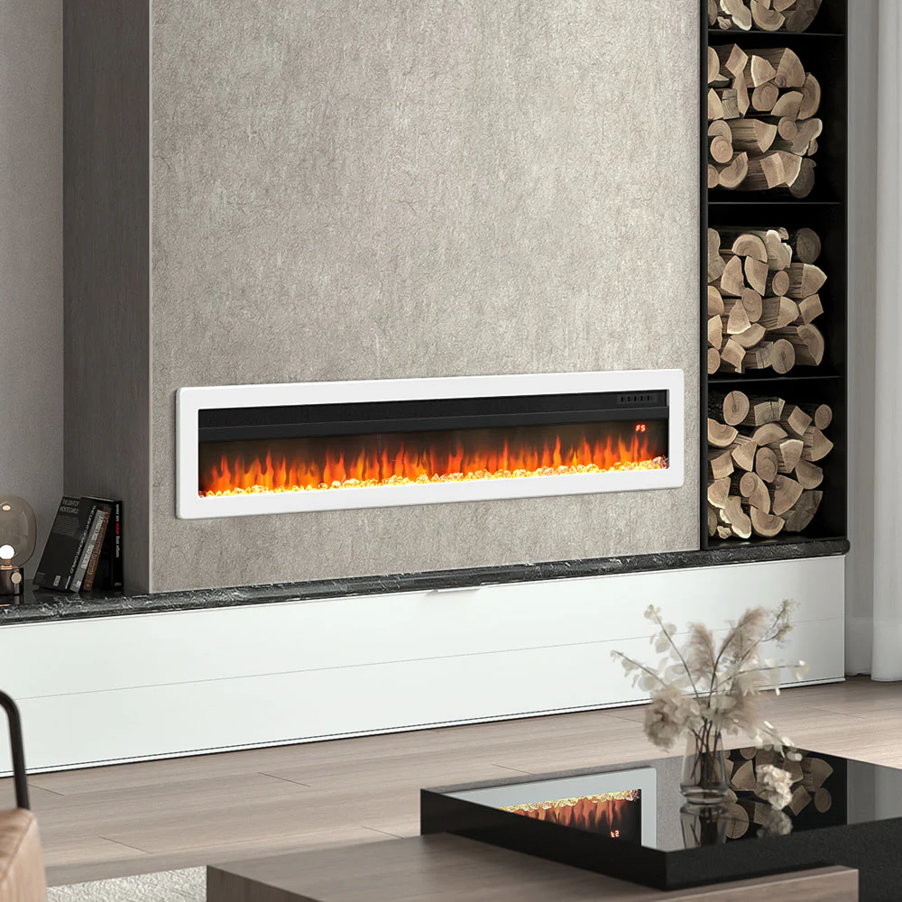 Electric Fireplace With Adjustable Flames, Wall Mounted Or Freestanding - Image 16