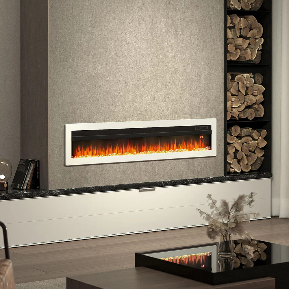 Electric Fireplace With Adjustable Flames, Wall Mounted Or Freestanding - Image 7