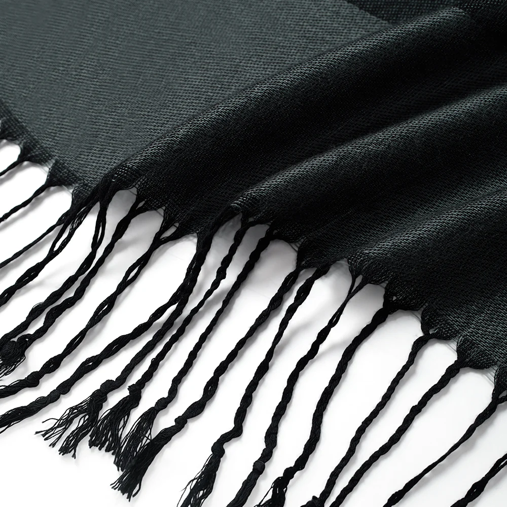 Elegant Jacquard Faux Cashmere Scarf Shawl - Image 6