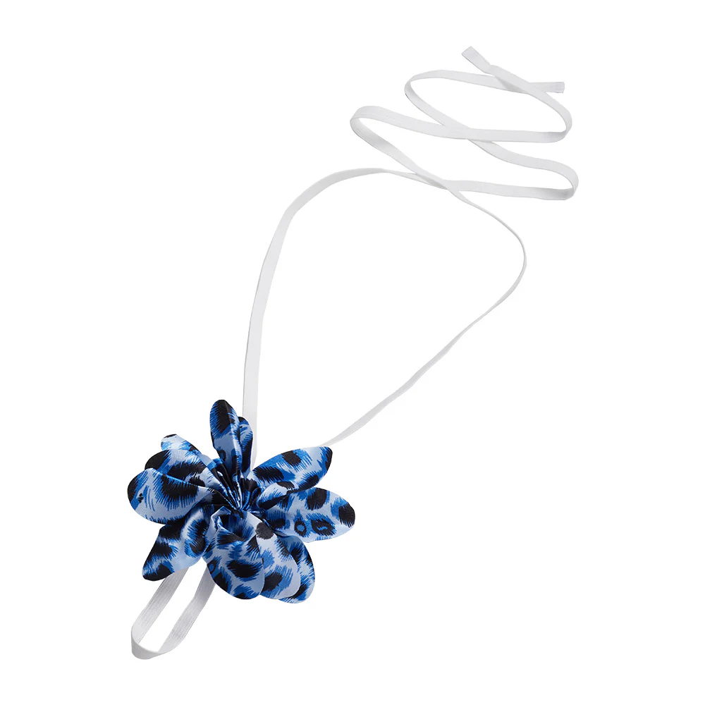 Elegant Lace-Up Anklet with Flower - Image 3