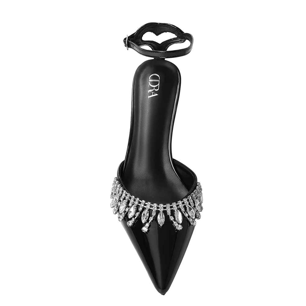 Elegant Pointed-Toe Heels with Adjustable Ankle Strap - Image 6