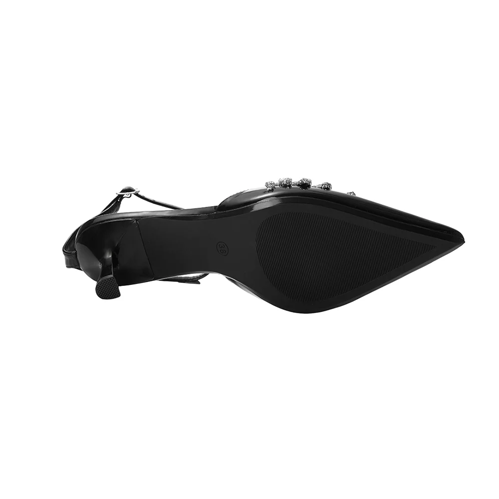 Elegant Pointed-Toe Heels with Adjustable Ankle Strap - Image 7