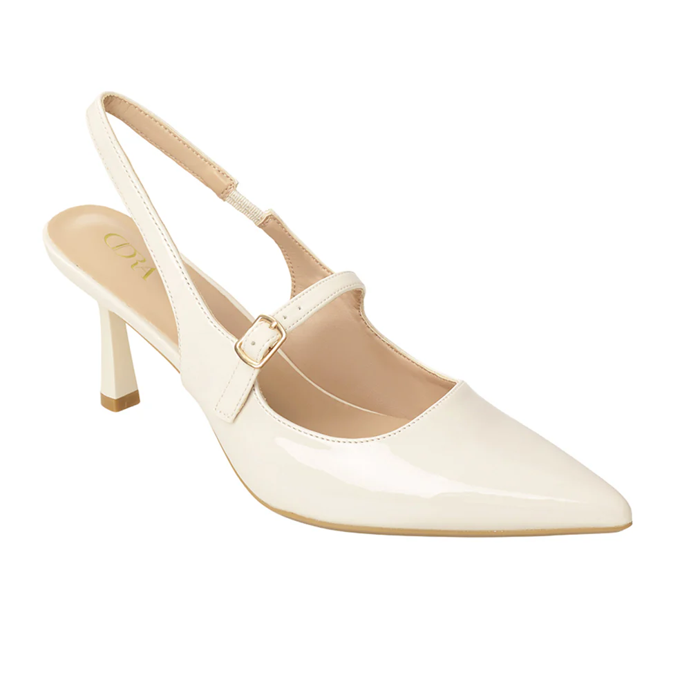 Elegant Pointed-Toe Slingback Heels with Adjustable Instep Strap - Image 4