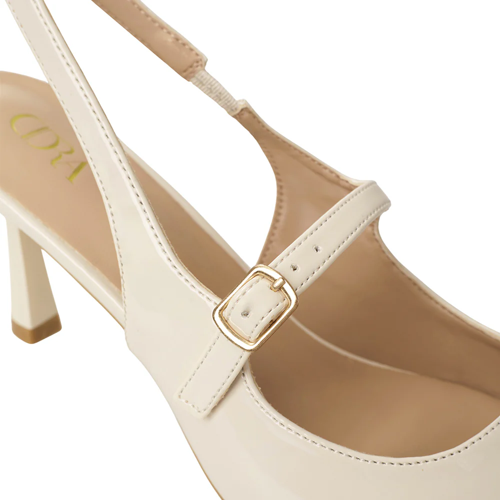 Elegant Pointed-Toe Slingback Heels with Adjustable Instep Strap - Image 7