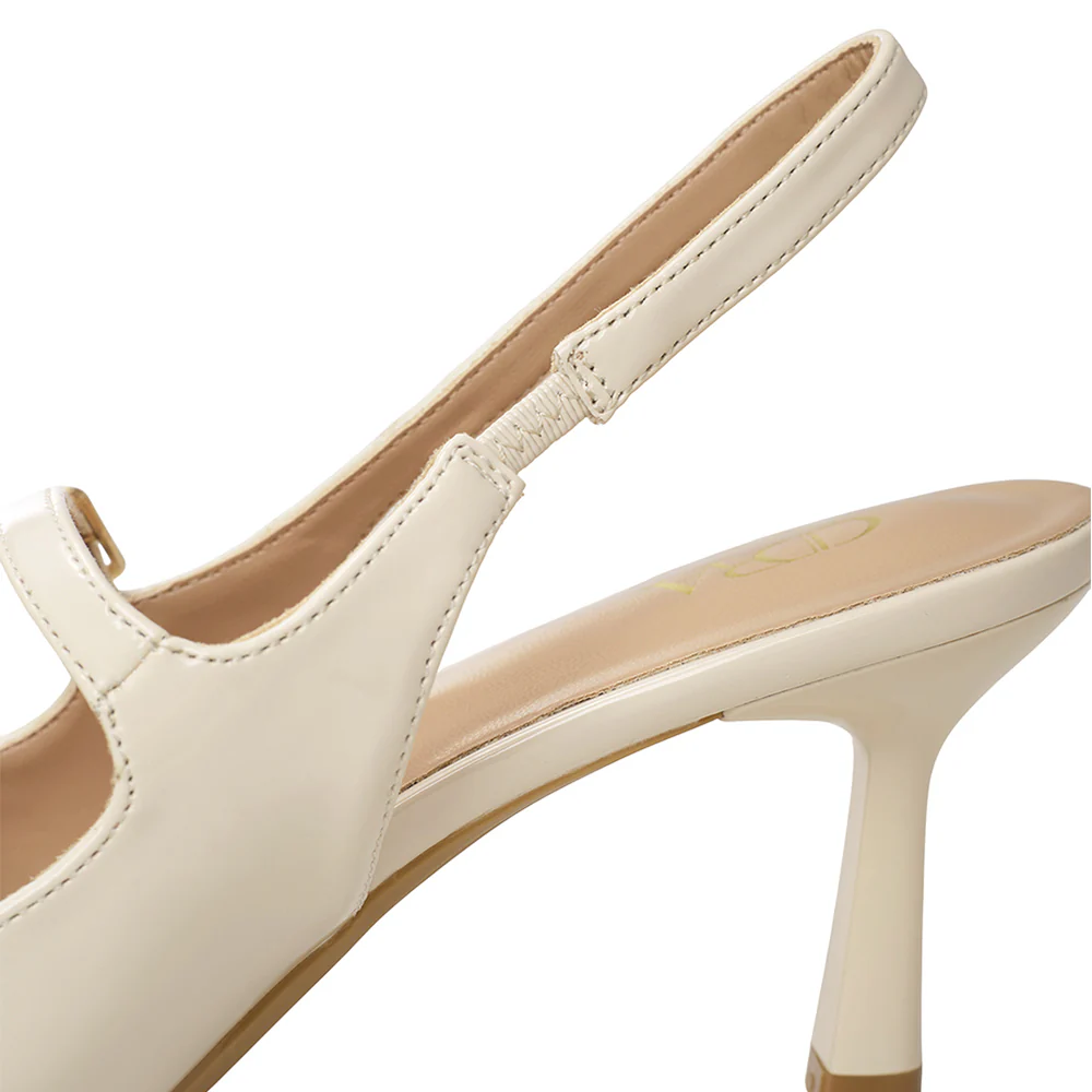 Elegant Pointed-Toe Slingback Heels with Adjustable Instep Strap - Image 8