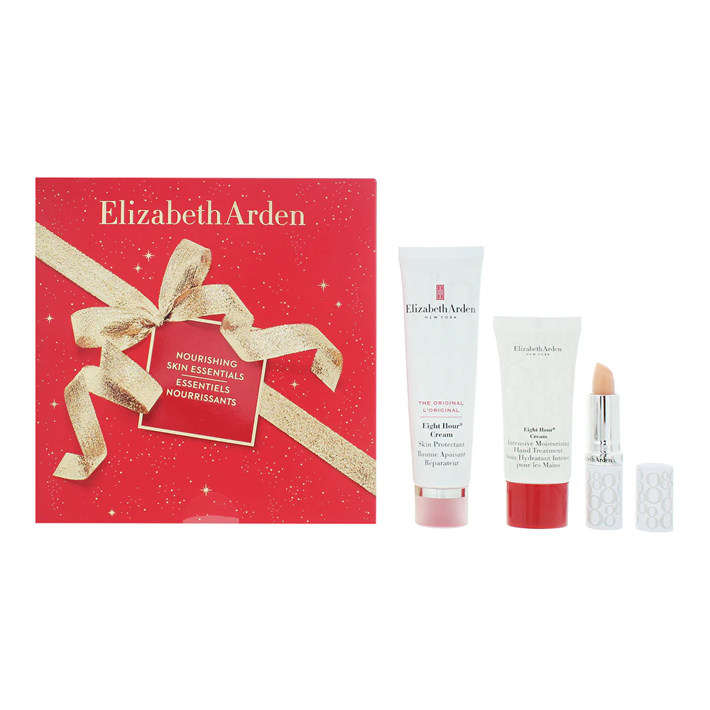 Elizabeth Arden Eight Hour 3 Piece Gift Set: Face Cream 50ml - Hand Cream 30ml - Lip Protectant Stick SPF 15