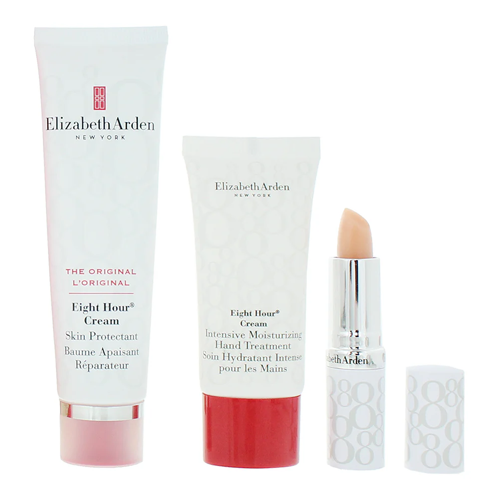 Elizabeth Arden Eight Hour 3 Piece Gift Set: Face Cream 50ml - Hand Cream 30ml - Lip Protectant Stick SPF 15 - Image 2