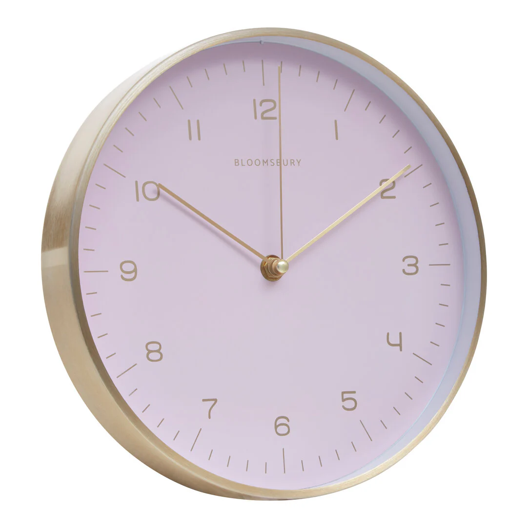Elko Gold And Pink Finish Wall Clock - Image 2