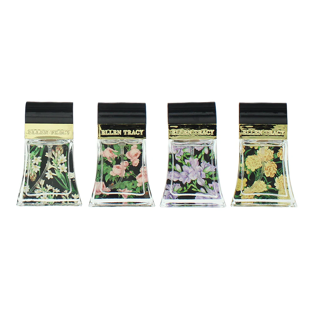 Ellen Tracy Classic Florals Black Coffret 4 Piece Gift Set: Eau De Parfum 4 X 15ml - Image 2