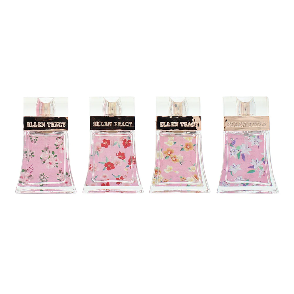 Ellen Tracy Classic Florals Pink Coffret 4 Piece Gift Set: Eau De Parfum 4 X 15ml - Image 2