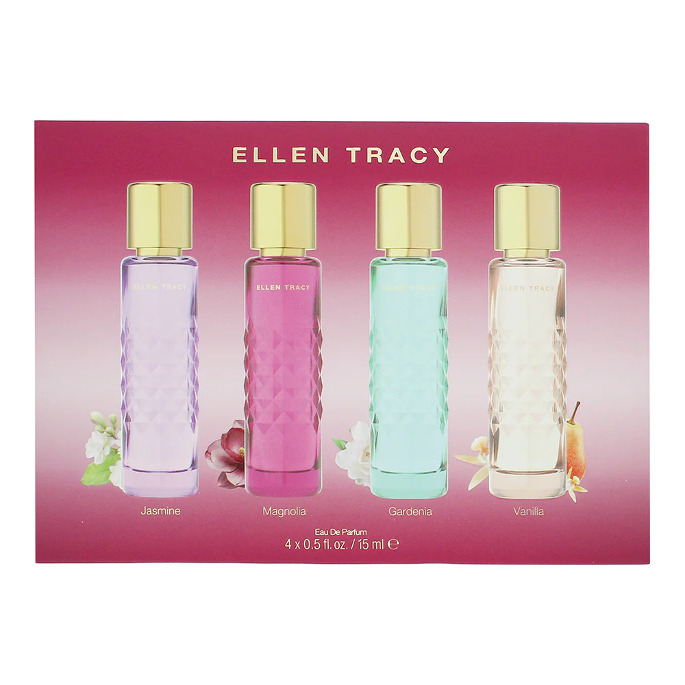 Ellen Tracy Quilted Replica Coffret 4 Piece Gift Set: Eau De Parfum 4 X 15ml - Image 3