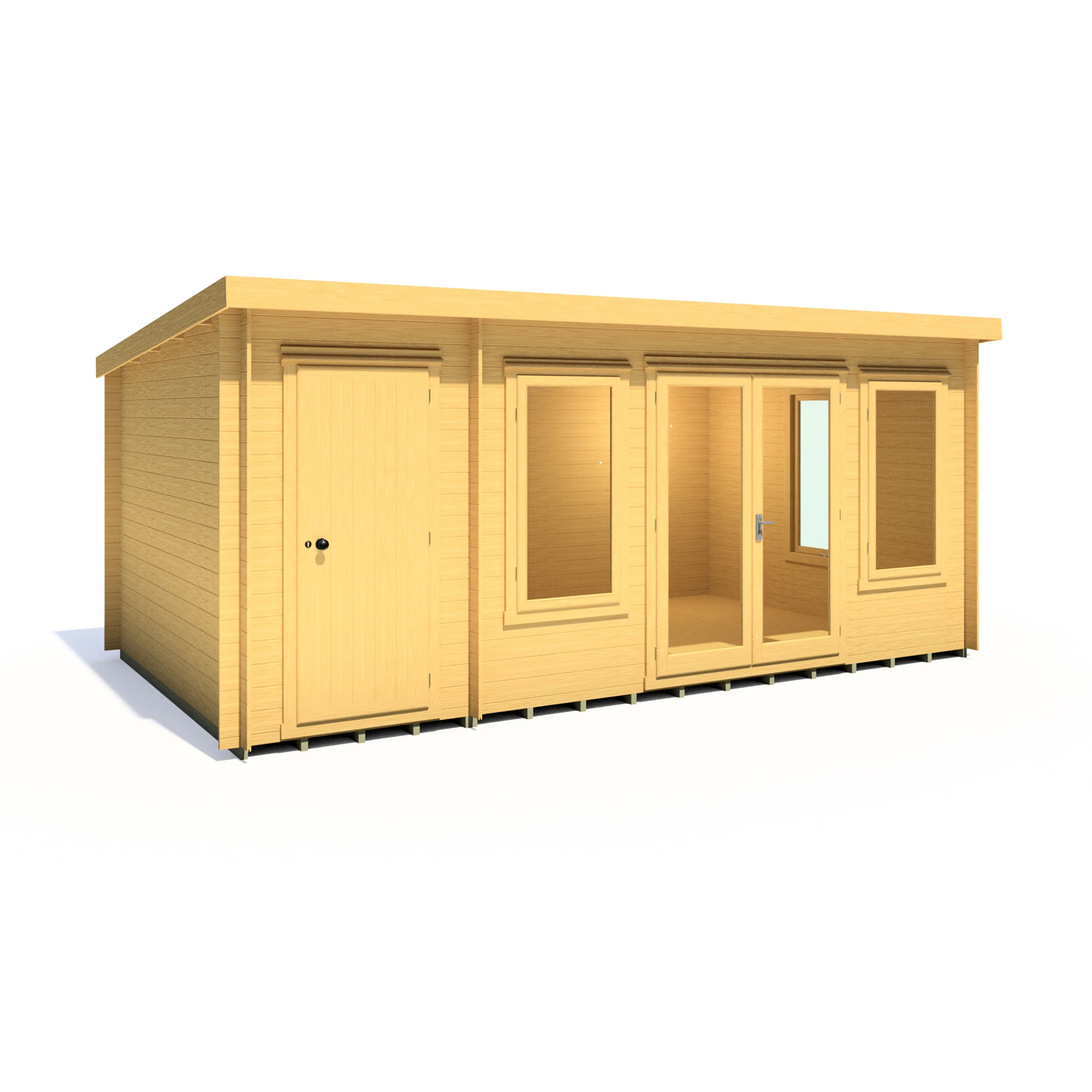 Elm Log Cabin With Storage