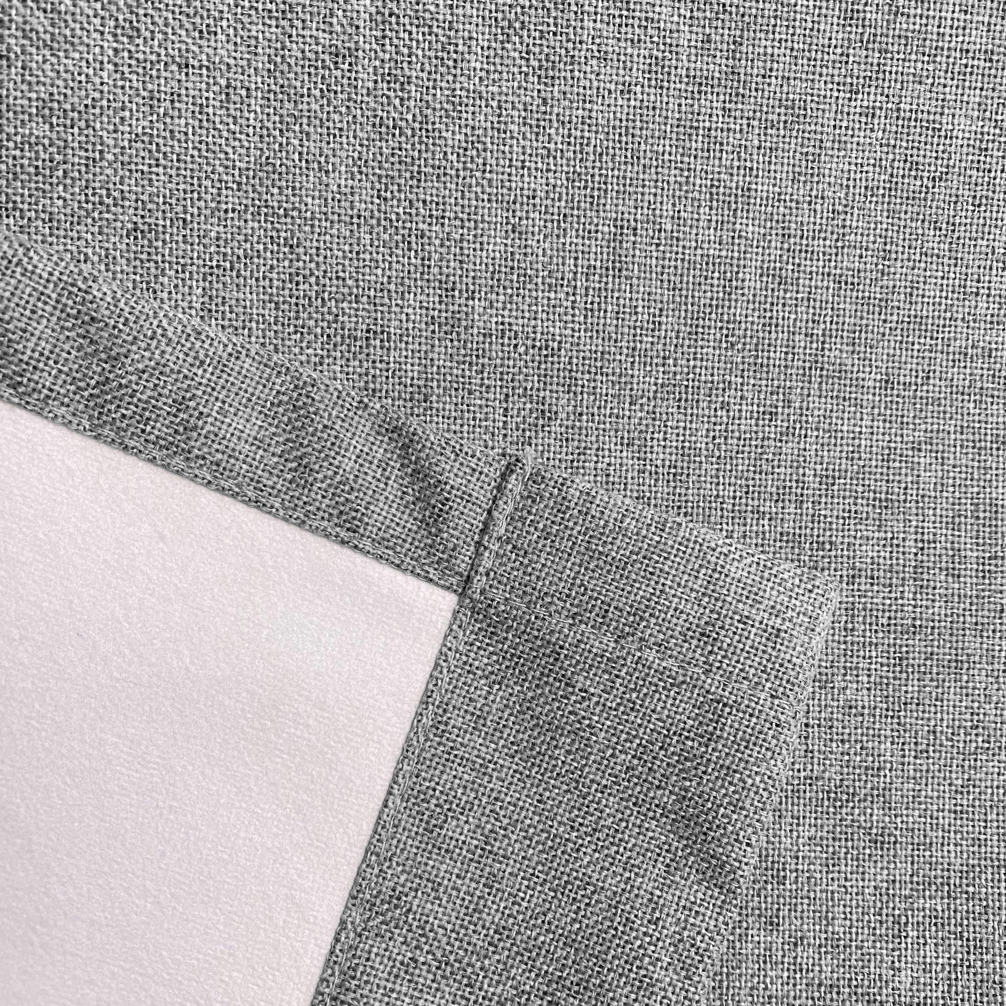 Enhanced Living Austin 100% Blackout, Thermal Grey Curtains With Eyelet Header - Pair - Image 5