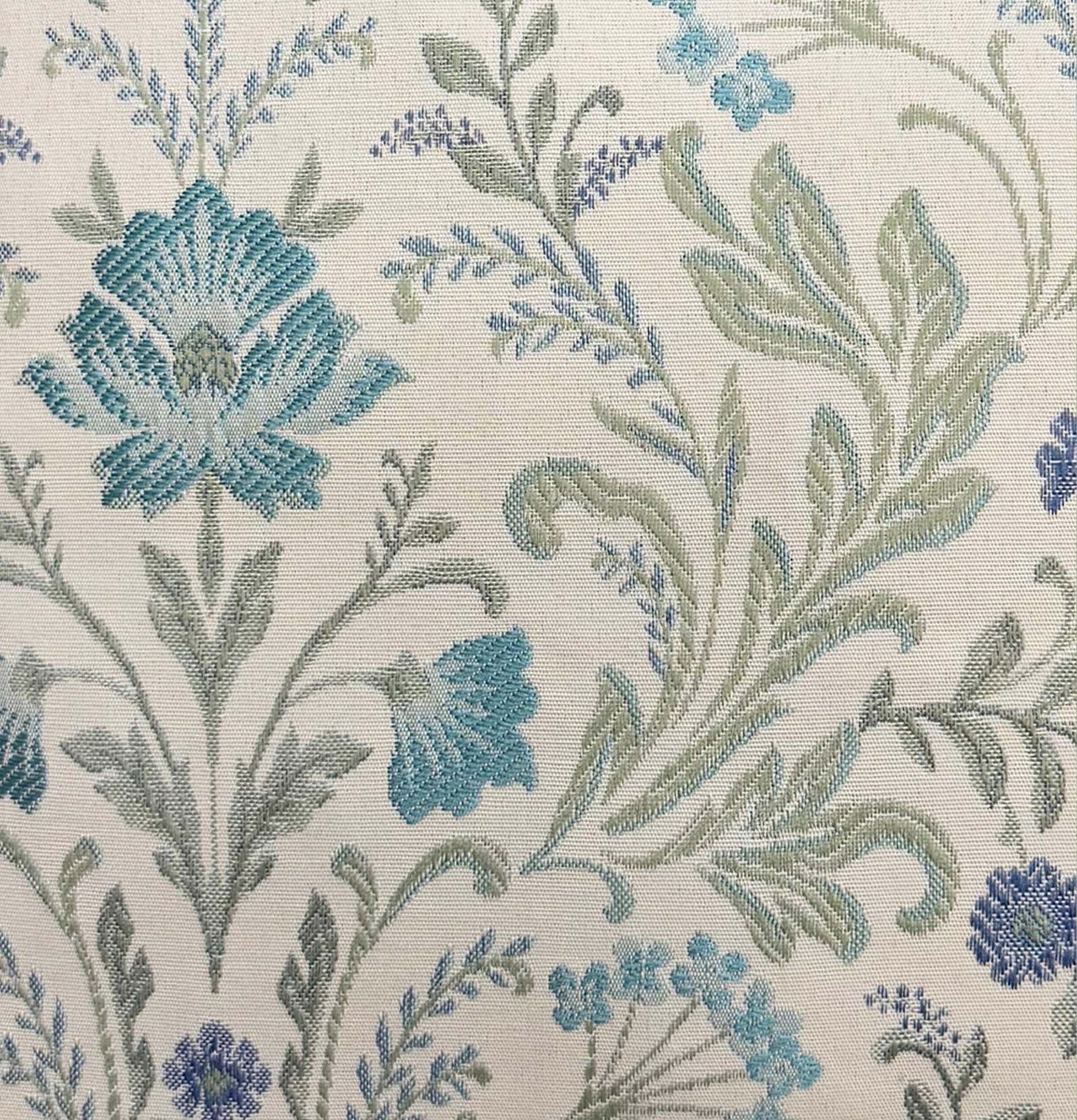 Enhanced Living Blue Floral, 100% Blackout, Thermal Curtains with Tape Top Header - Pair - Image 5