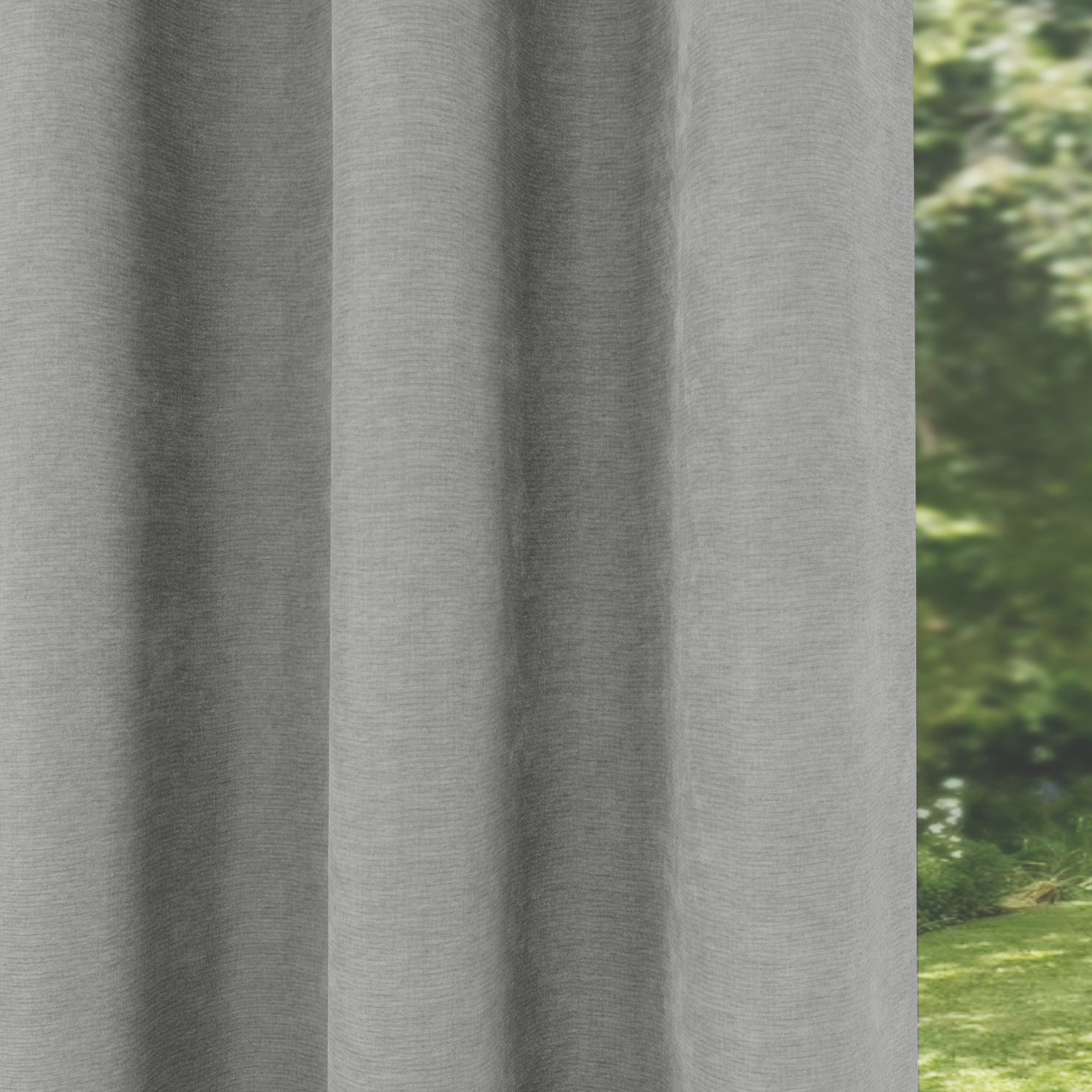 Enhanced Living Knightsbridge 100% Blackout, Thermal Grey Single Door Curtain With Eyelet Header (168x214 Cm) - Image 11
