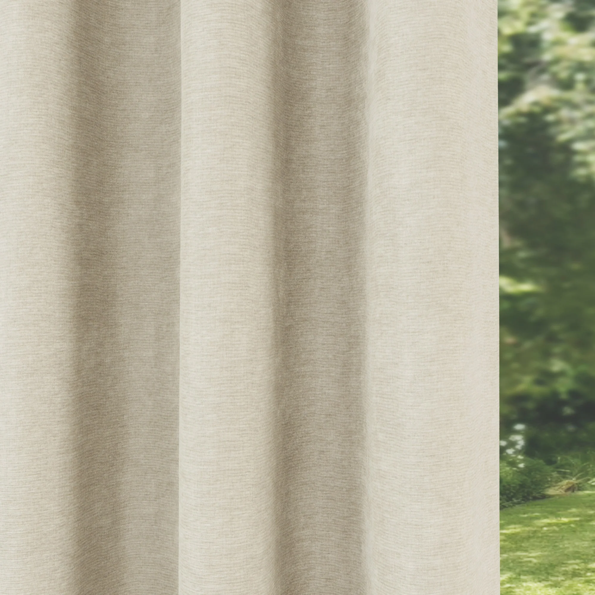 Enhanced Living Knightsbridge 100% Blackout, Thermal Grey Single Door Curtain With Eyelet Header (168x214 Cm) - Image 3