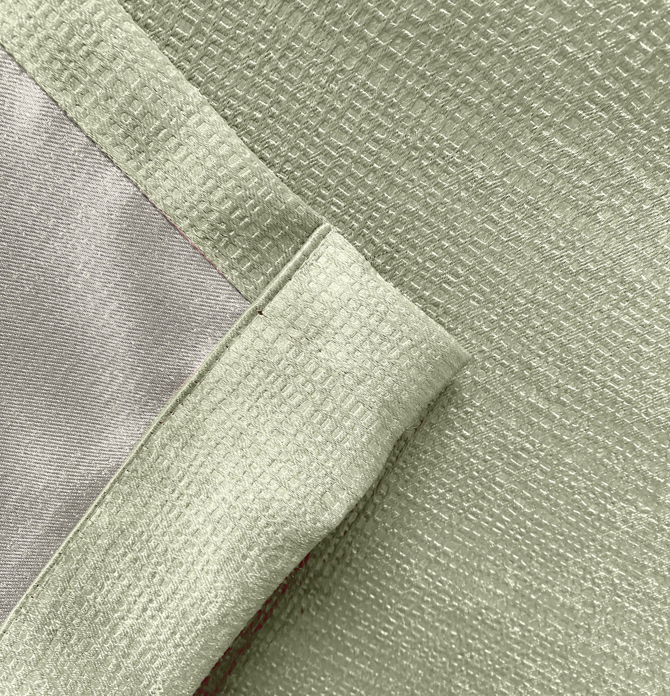Enhanced Living Matrix Green Tape Top Thermal Noise Reducing Dim Out Curtains - Pair - Image 5
