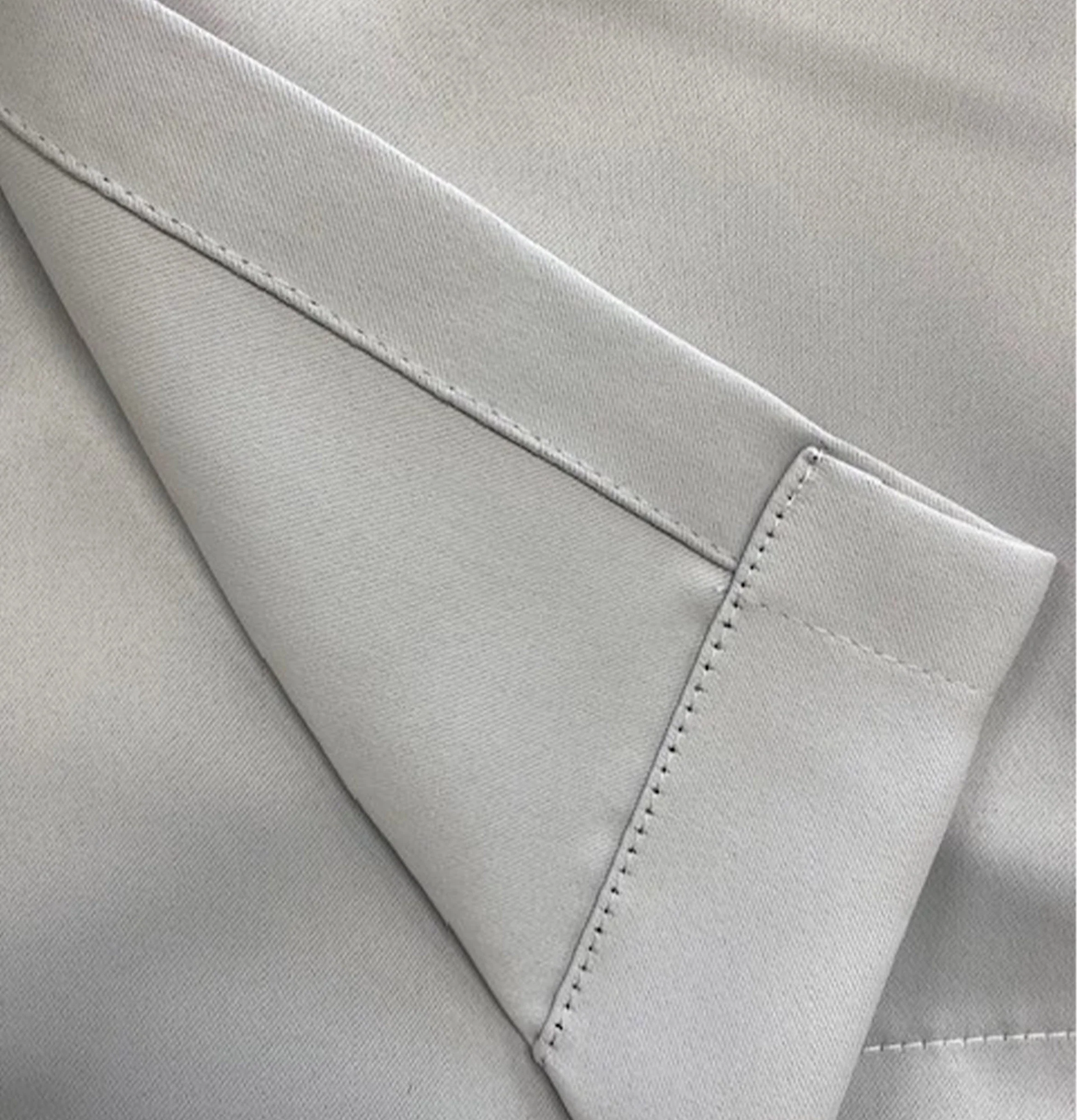 Enhanced Living Nightfall Plain Supersoft Grey Thermal Blockout Eyelet Curtains - Pair - Image 4