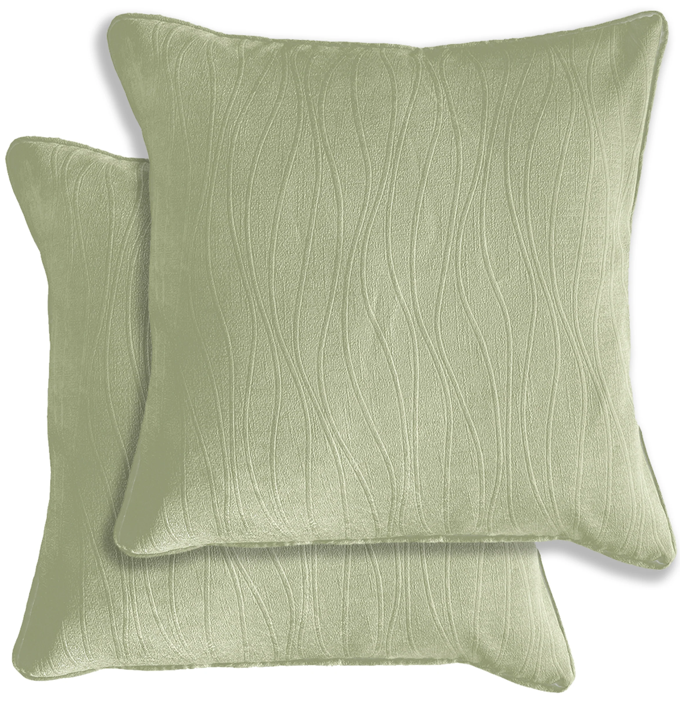 Enhanced Living Pair of Goodwood Textured Wave Pattern Cushion Covers - 43x43cm - Cases Only - Image 5
