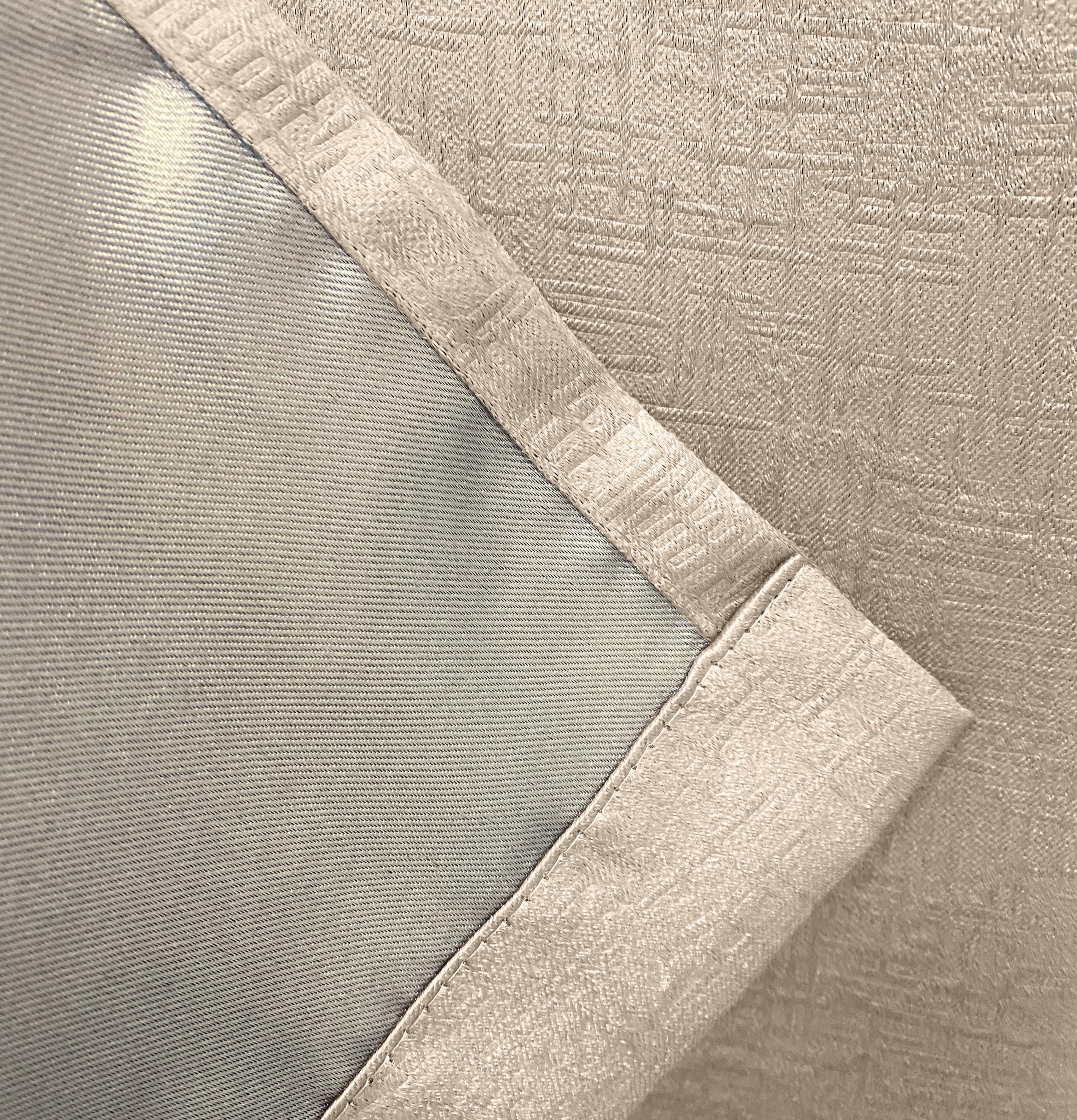 Enhanced Living Vogue Cream Eyelet Thermal Noise reducing Dim Out Curtains - Pair - Image 5